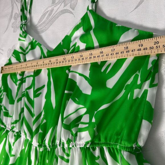 LILLY PULITZER Green White Boom Boom Jumpsuit Women’s Size 1X - Picture 5 of 16
